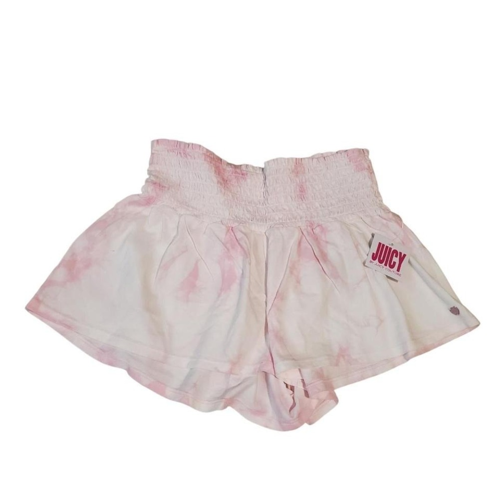 Juicy by juicy couture pull on shorts elastic waist size small tie dye summer